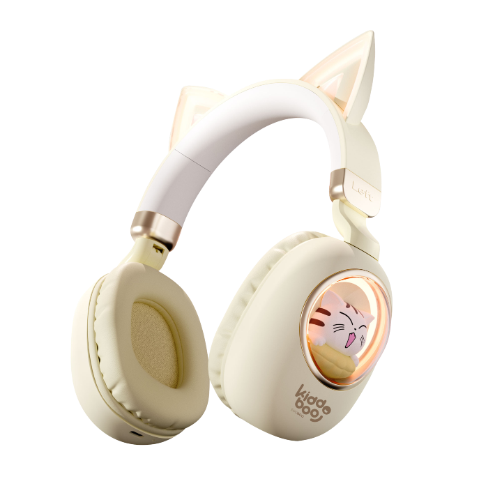 Kiddoboo Delulu Bluetooth Headphones Gold
