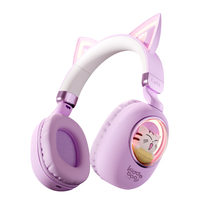 Kiddoboo Delulu Bluetooth Headphones Lavender