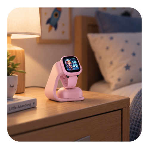 Kiddoboo WatchMe Charging Stand Pink