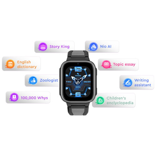 Kiddoboo x Lagenio WatchMe AI K10 4G Black + SIM card