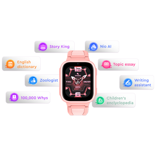 Kiddoboo x Lagenio WatchMe AI K10 4G Pink + SIM card