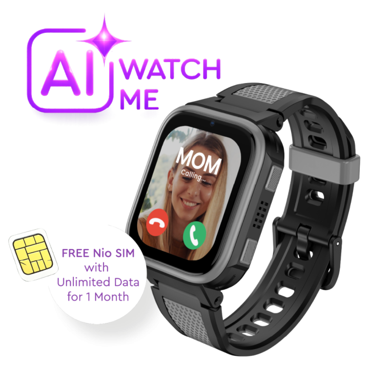 Kiddoboo x Lagenio WatchMe AI K10 4G Black